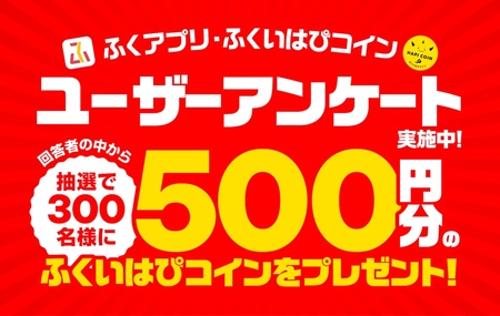 ふくアプリ・ふくいはぴコインユーザーアンケート
